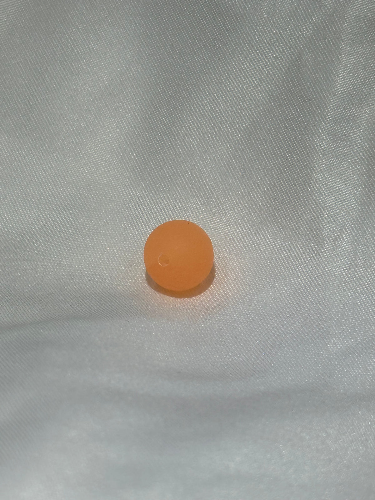 Orange GLOW Frosted 10mm Beads