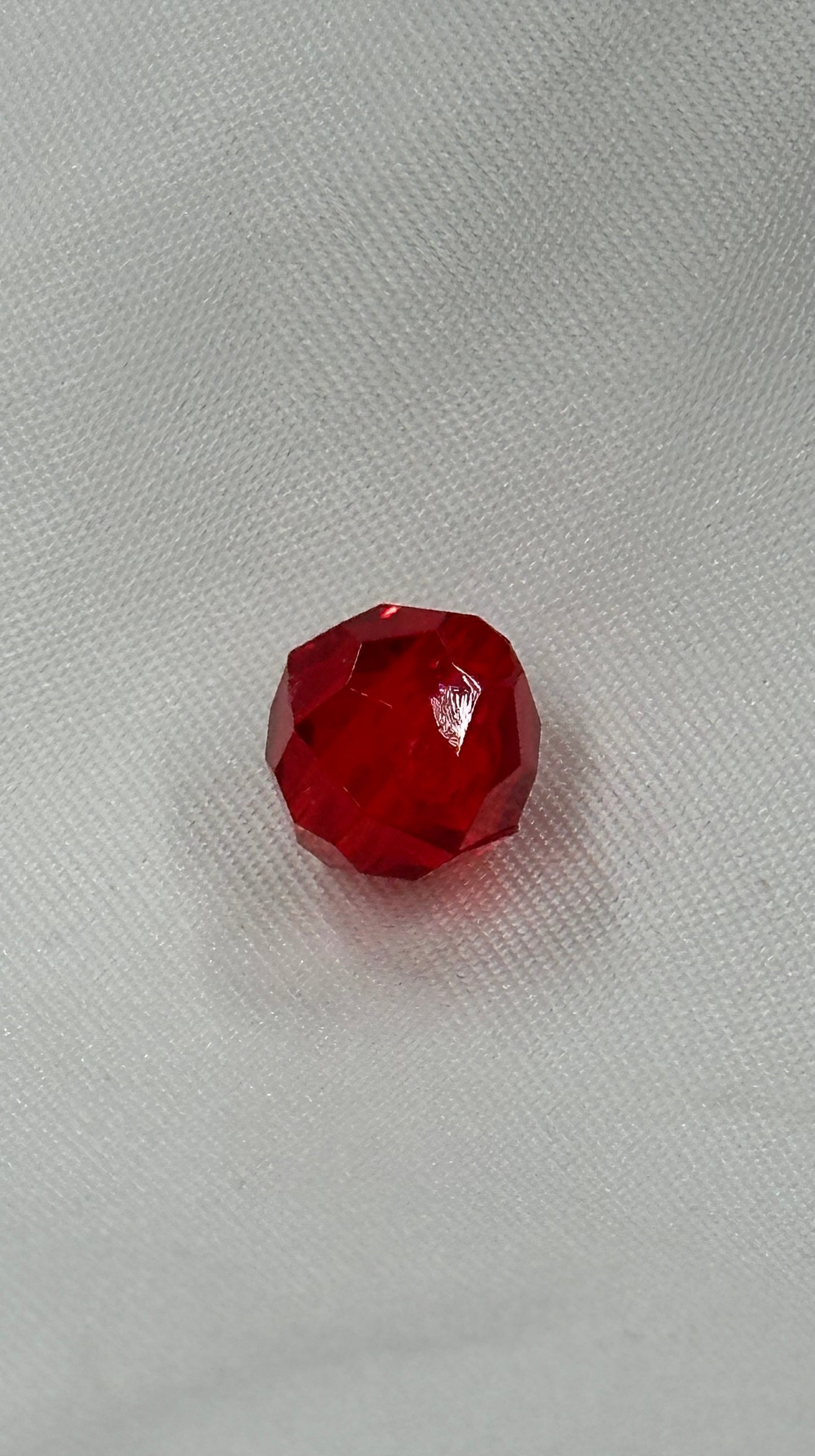 Ruby Transparent Faceted 8mm Beads