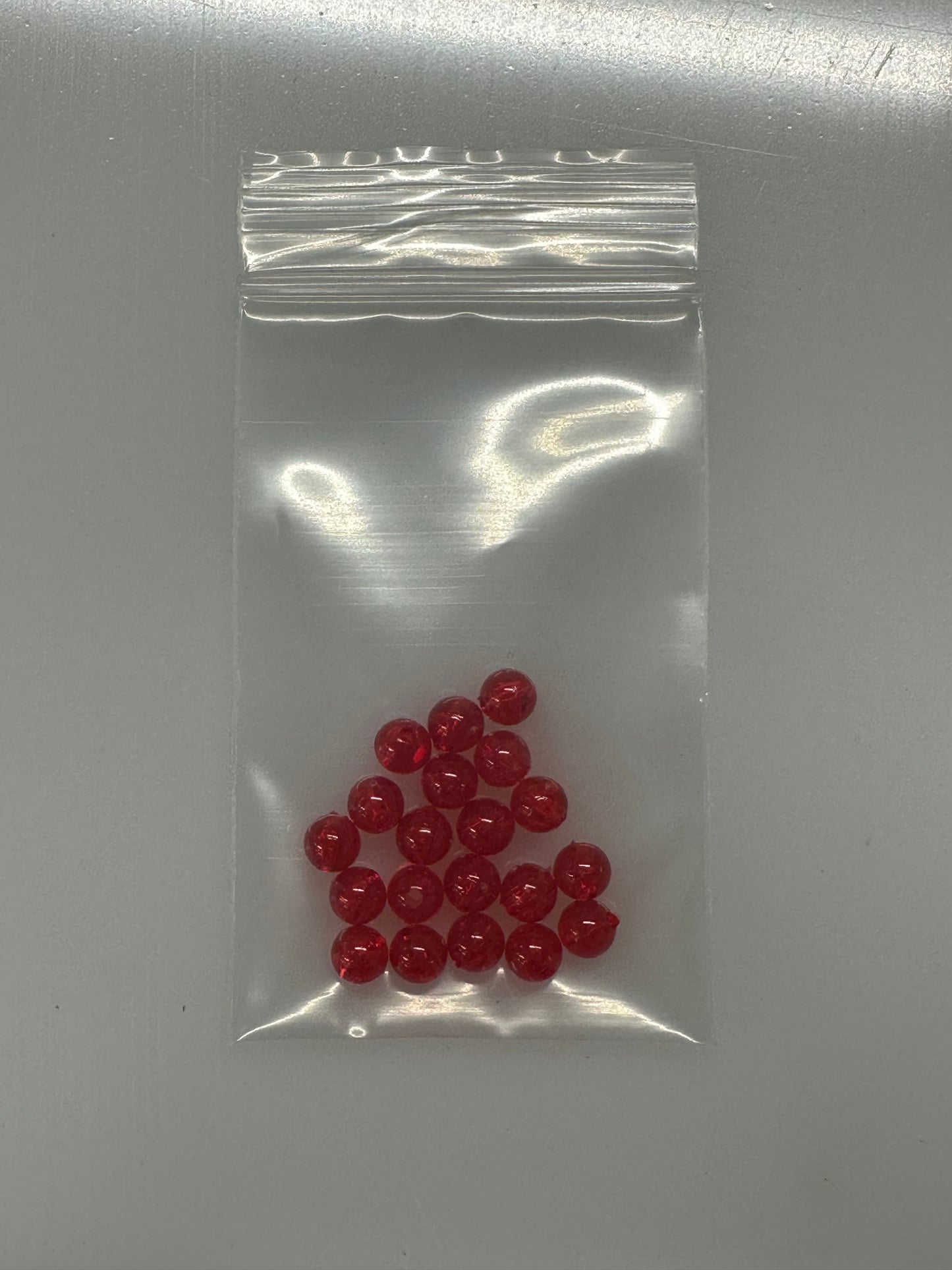Ruby Red Transparent 6mm beads