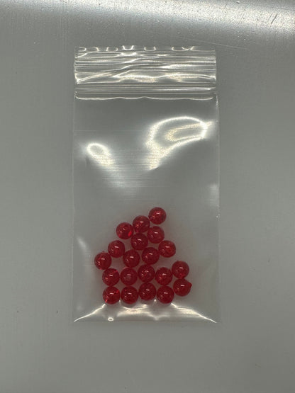 Ruby Red Transparent 6mm beads