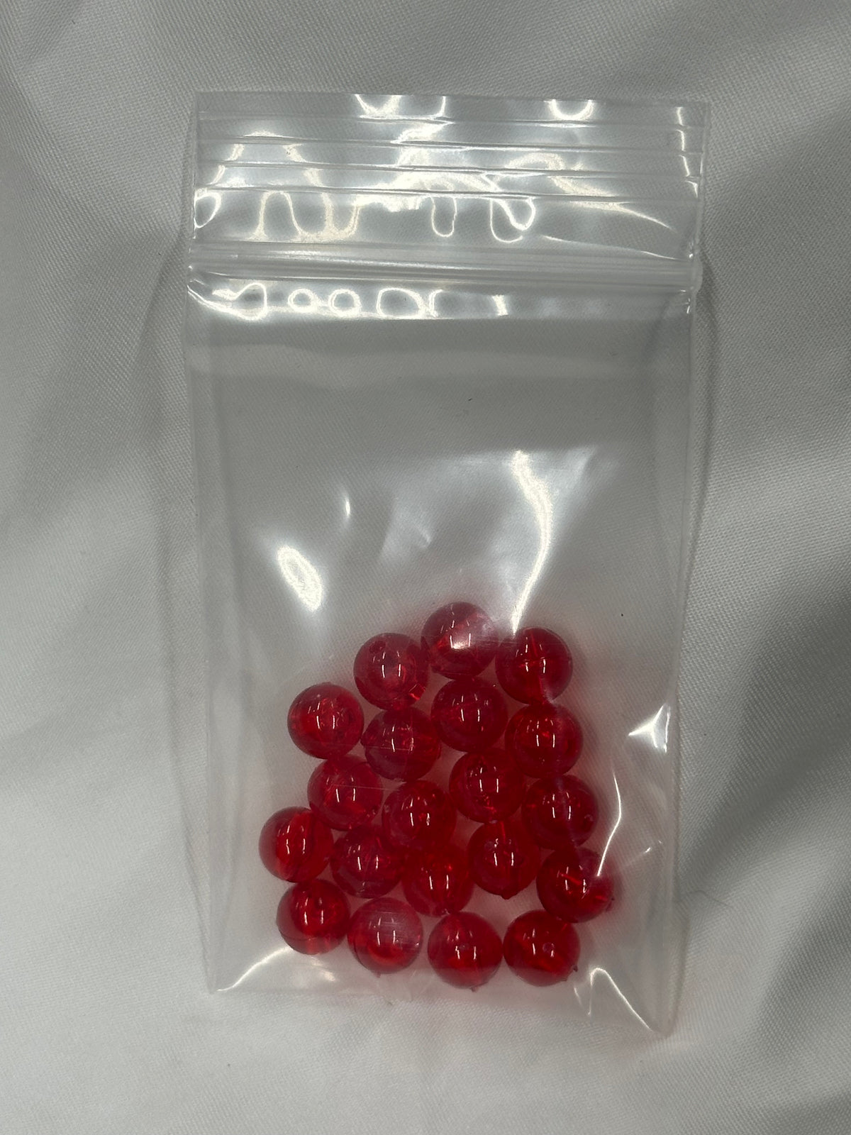Ruby Transparent 8mm Beads