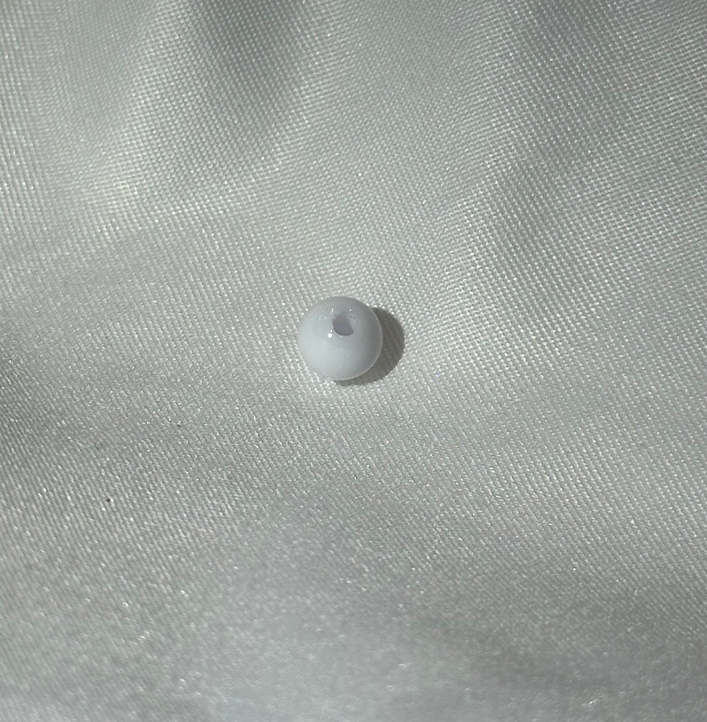 White 6mm Beads