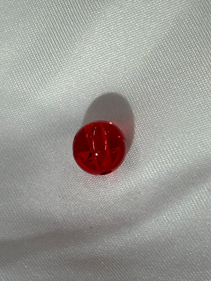 Ruby Transparent 8mm Beads