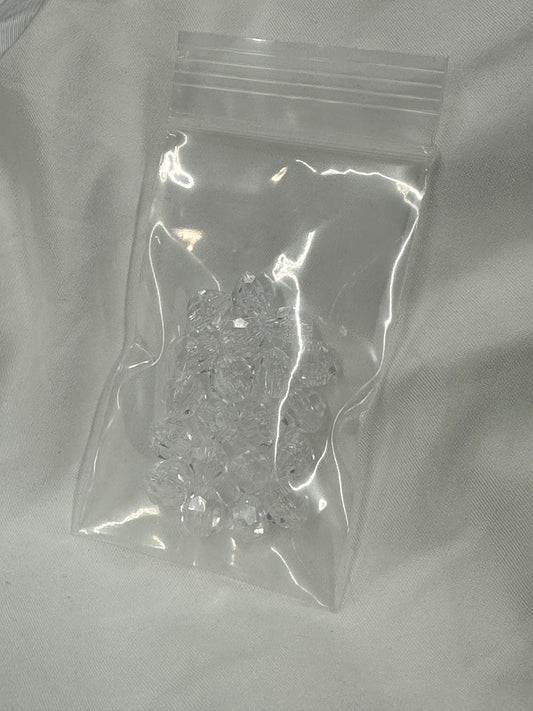 Crystal Transparent Faceted 8mm Beads