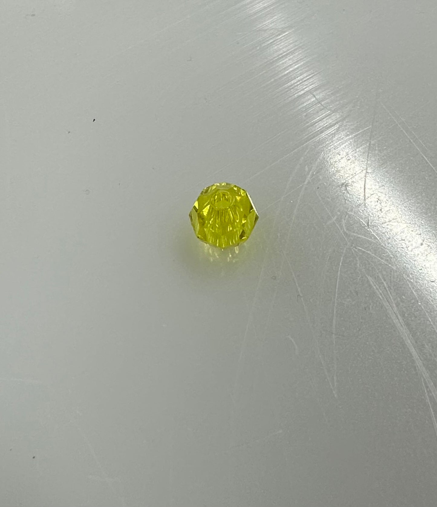 Yellow Transparent Faceted 8mm Beads