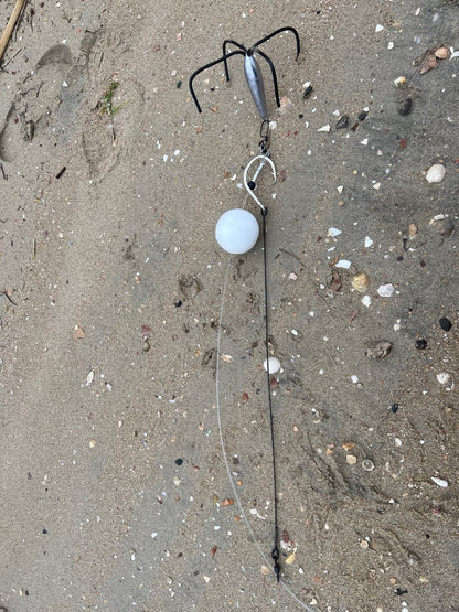 "The Basics" - Drone Shark Fishing LBSF Float Rig  - 30' 600lb Mono and 3' 600lb Cable